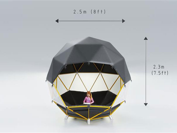 Geo-Lounger by Domes For Life Schematic